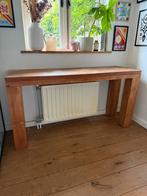 Sidetable tafel, Huis en Inrichting, Ophalen, 100 tot 150 cm, Eikenhout, Zo goed als nieuw