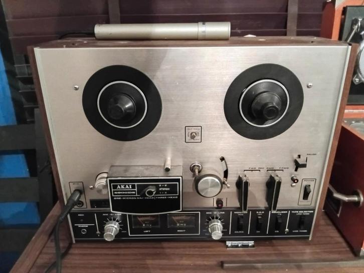 Akai 4000DS Bandrecorder - Vintage Klassieker, Audio, Tv en Foto, Bandrecorders, Bandrecorder, Met stofkap, Ophalen of Verzenden