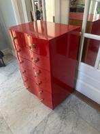 Vintage IKEA Ladenkast, rood, ontwerp Vajer Tomas Jelinek, Huis en Inrichting, Kasten | Ladekasten, Ophalen, 50 tot 100 cm, Zo goed als nieuw