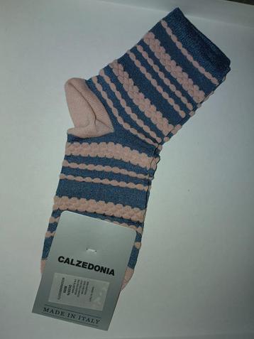 Calzedonia lichtroze lichtblauw sokken strepen nieuw  beschikbaar voor biedingen