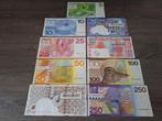 Set guldenbiljetten 5 t/m 250 gulden (9 stuks), Postzegels en Munten, Bankbiljetten | Nederland, Ophalen of Verzenden, 250 gulden
