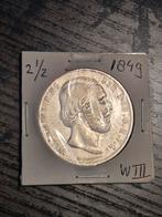 2½ Gulden Willem III 1849P., Postzegels en Munten, Munten | Nederland, Ophalen, Koning Willem III, Zilver, Losse munt