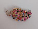 Pauw broche, Sieraden, Tassen en Uiterlijk, Broches, Overige materialen, Overige kleuren, Nieuw, Ophalen of Verzenden