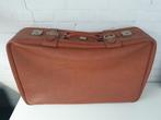 Vintage Leren Reiskoffer, 45 tot 55 cm, Ophalen of Verzenden, Zo goed als nieuw, Minder dan 50 cm