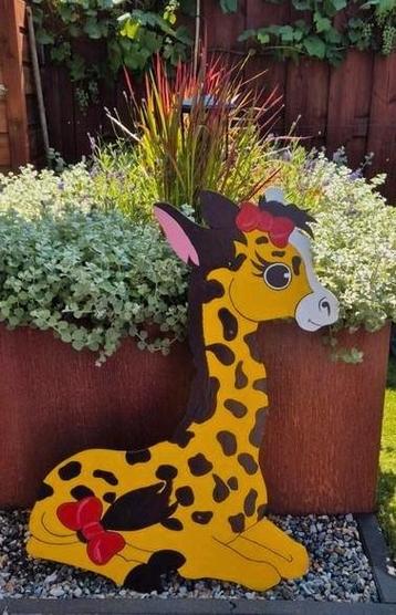 Geboorte bord giraffe beschikbaar voor biedingen