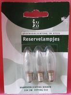 3 Reservelampjes kerstverlichting op kaart 15V 3W, Diversen, Kerst, Ophalen of Verzenden, Nieuw