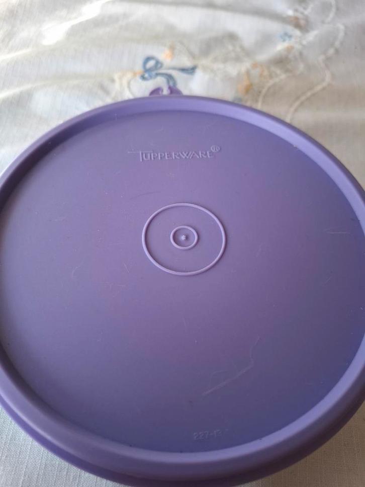 Tupperware Schaal met Deksel, Huis en Inrichting, Keuken | Tupperware, Zo goed als nieuw, Schaal, Blauw, Paars, Ophalen of Verzenden