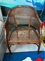 Mooie vintage bureaustoel met rotan zitting, Ophalen
