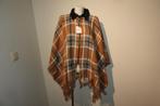 Desigual Nieuwe poncho cape rits kraagje ruiten print One si, Kleding | Dames, Overige kleuren, Verzenden, Maat 42/44 (L), Nieuw