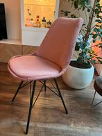 Oud Roze Velours Eetkamerstoel, Ophalen, Gebruikt, Overige kleuren, Eén