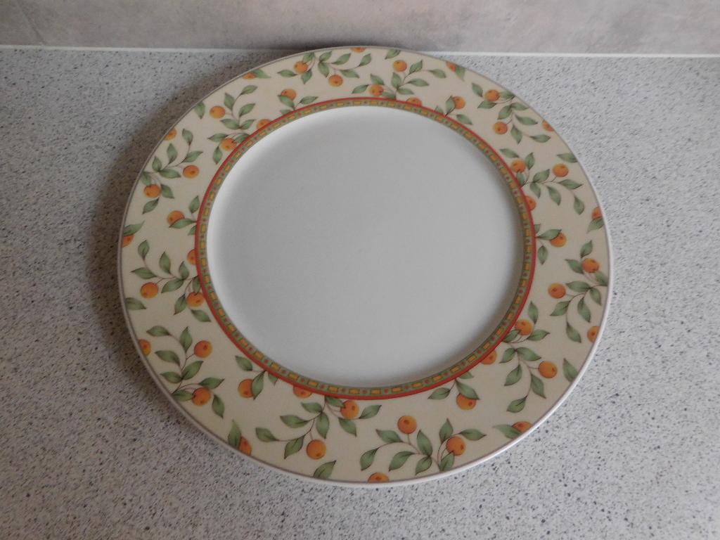 Bord 27 cm. Koffietijd Sinaasappel Art & Design, Ophalen of Verzenden, Zo goed als nieuw, Bord(en), Overige stijlen