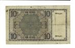 10 gulden 1924, Zeeuws Meisje, Postzegels en Munten, Bankbiljetten | Nederland, Verzenden, 10 gulden