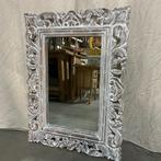 Barok Spiegel - houten lijst - wit - 80 x 60 cm -TTM Wonen, TTM Wonen, Meubels – (Perzische) Tapijten en Woonaccessoires, Taag 63, 2491 CS, Den Haag (Forepark)