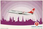 Turkish Airlines Boeing 737-800 ansichtkaart (airline issue), Nieuw, Ophalen of Verzenden, Kaart, Foto of Prent