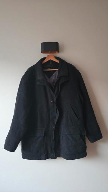 Donkergrijze gevoerde jas heren in nette staat! beschikbaar voor biedingen