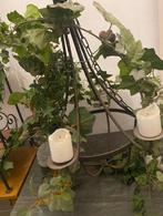 Vintage hanglamp, Huis en Inrichting, Lampen | Hanglampen, Ophalen, Gebruikt, Metaal, Minder dan 50 cm