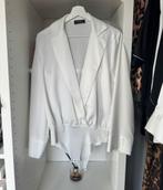 Witte body blouse satijn stof zara maat 38, Maat 38/40 (M), Ophalen of Verzenden, Zo goed als nieuw, Wit