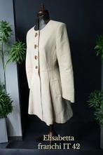 Elisabetta Franchi Mantel/Jas - Maat 36 (S), Elisabetta Franchi, Beige, Ophalen of Verzenden, Zo goed als nieuw