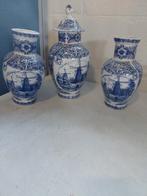 Delfts Blauw Kaststel - 3-delig, Antiek en Kunst, Ophalen