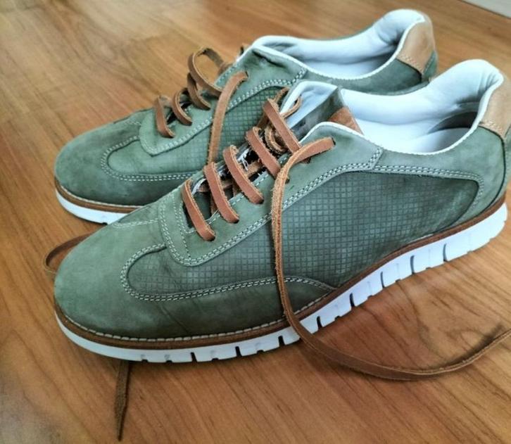 In prima staat verkerende leren Jenzsen schoen maat 41, Kleding | Heren, Schoenen, Zo goed als nieuw, Veterschoenen, Overige kleuren