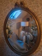 Antieke  Spiegel met Kuif Strik, Ophalen, Rechthoekig