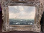Antiek olieverf zeegezicht gesigneerd ca. 1900, Ophalen of Verzenden