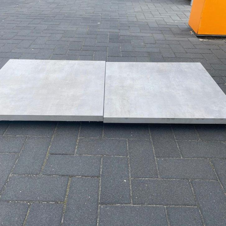 Goedkope keramische tuintegel grijs 60x60, Tuin en Terras, Tegels en Klinkers, Nieuw, Terrastegels, Keramiek, Ophalen of Verzenden