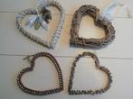 Rotan krans hanger hart, Huis en Inrichting, Ophalen of Verzenden, Gebruikt