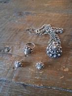 Zeeuwse Knopen Set - Zilver, Ophalen of Verzenden, Zilver, Oorbellen