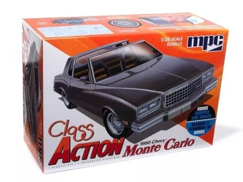 1980 Class Action Chevy Monte Carlo + Chopper, 1/25, MPC, Hobby en Vrije tijd, Modelbouw | Auto's en Voertuigen, Nieuw, Auto, Groter dan 1:32