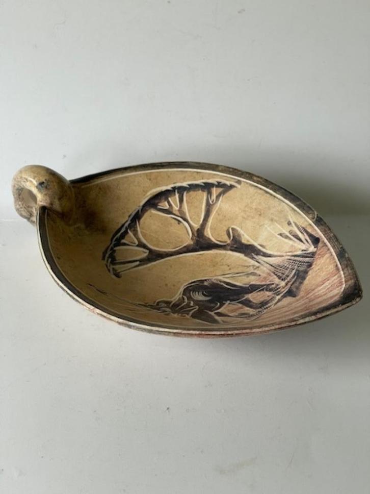 Vintage speksteen schaaltje met olifant motief. Kenia Afrika, Antiek en Kunst, Antiek | Servies los, Ophalen