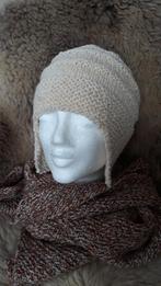 Wollen Muts handgebreid, Kleding | Dames, Mutsen, Sjaals en Handschoenen, Karin, Verzenden, Maat 42/44 (L), Nieuw