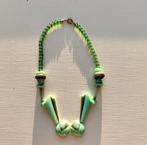 Prachtige art deco bakeliet depose' s gemerkt ketting. In de, Ophalen of Verzenden, Zo goed als nieuw, Groen, Overige materialen