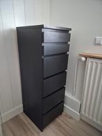Mooie ladekast ikea malm zwartbruin, Ophalen, Minder dan 50 cm, 5 laden of meer, 100 tot 150 cm