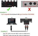 Keyboard muziektoetsenbord naar USB 3 meter kabel midi 5pin, Nieuw, Ophalen of Verzenden, A, A