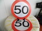 STICKER MET 50 EROP 2 stuks diameter 30 cm, Ophalen, Nieuw, Feestartikel, Verjaardag