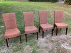 4 Rieten Eetkamerstoelen, Antiek en Kunst, Ophalen of Verzenden