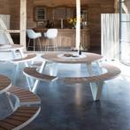 Extremis Pantagruel picknicktafel zie ook Hopper + Gargantua, Tuin en Terras, Tuintafels, Waterstad 23, Aluminium, Zo goed als nieuw