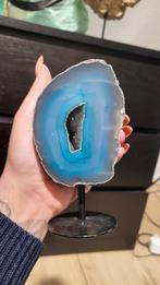 Agaat op standaard, Verzamelen, Mineralen en Fossielen, Ophalen of Verzenden