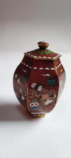 Cloisonne miniatuur potje 7,5cm, Antiek en Kunst, Antiek | Emaille, Ophalen of Verzenden