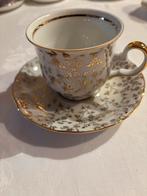 Bavaria Handarbeit kop en schotel 24 karaat goud, Gebruikt, Ophalen of Verzenden, Overige stijlen, Kop(pen) en/of Schotel(s)