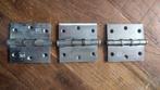 3x DX Kogellagerscharnier 76mm, Ophalen of Verzenden, Gebruikt, IJzer, Scharnier