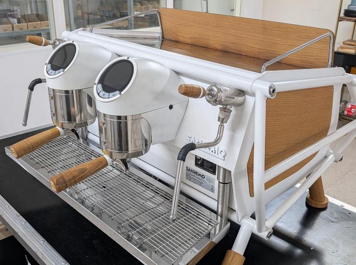 Sanremo Caferacer 2groeps wit, Witgoed en Apparatuur, Koffiemachine-accessoires, Gebruikt, Ophalen