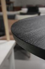 Ronde zwarte bartafel statafel BLISS Jess design eikenhout, Huis en Inrichting, Tafels | Statafels, Ophalen, Zo goed als nieuw