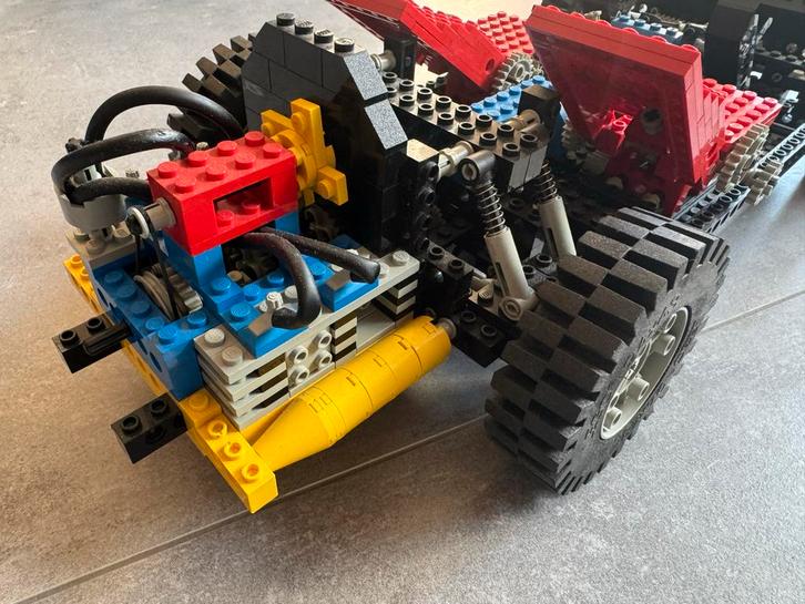 Vintage Lego Raceauto 8860 met Instructie, Kinderen en Baby's, Speelgoed | Duplo en Lego, Gebruikt, Lego, Complete set, Ophalen of Verzenden