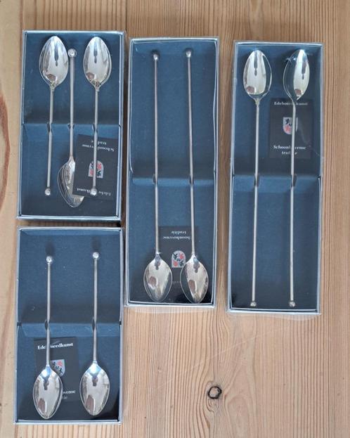 4 cocktail lepels en 5 koffielepels Schoonhoven zilverstad, Antiek en Kunst, Antiek | Bestek, Ophalen of Verzenden