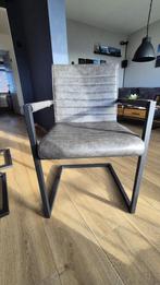 6 Eetkamerstoelen, Huis en Inrichting, Ophalen, Gebruikt, Grijs, Vijf, Zes of meer stoelen