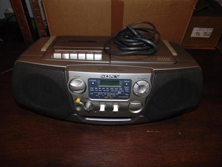 Sony CFD-V27L, CD Radio-Cassette-Corder, Audio, Tv en Foto, Tuners, Nieuw, Analoog, Ophalen of Verzenden