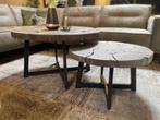 Salontafelset Grey Mix, Ophalen, Minder dan 50 cm, Rond, Nieuw