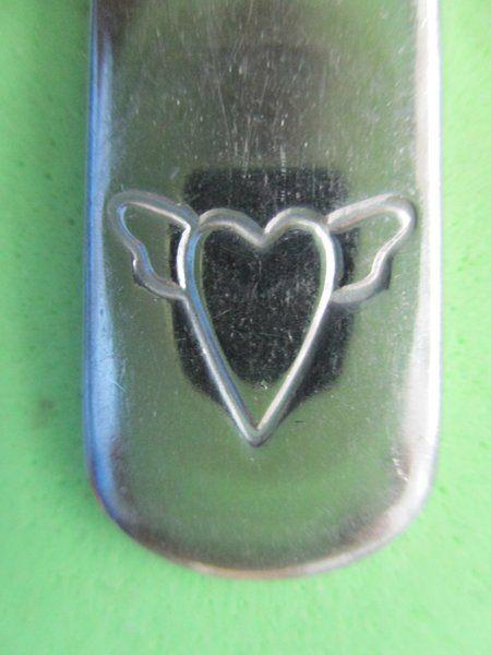 (KB4905) Kinderbestek Hartje vork, Kinderen en Baby's, Overige Kinderen en Baby's, Gebruikt, Ophalen of Verzenden